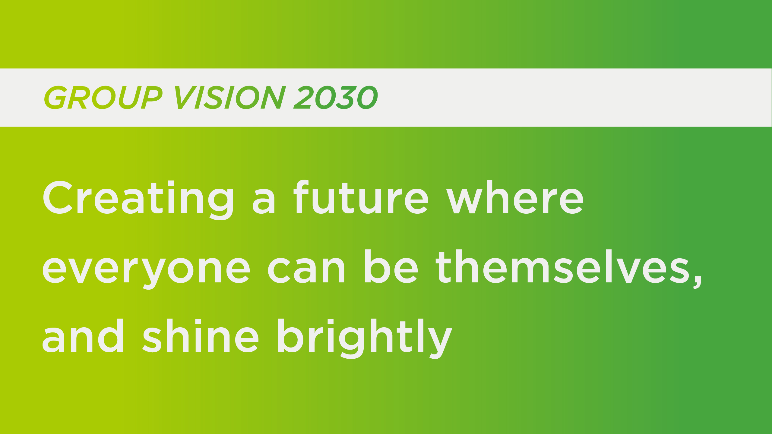 Long-Term Vision “GROUP VISION 2030”