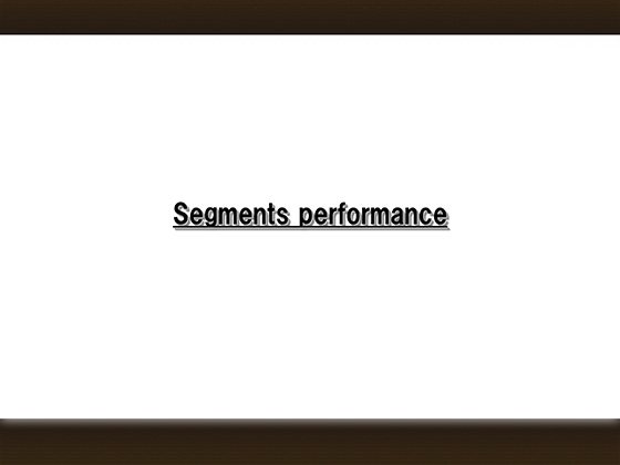 Segments performance