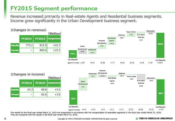 FY2015 Segment performance