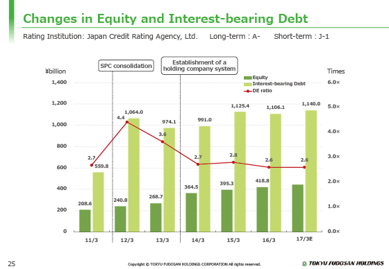 Changes in Equity and Interest-bearing Debt