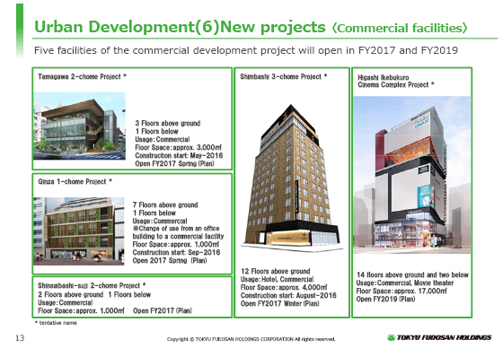 (6) New projects (Commercial facilities)