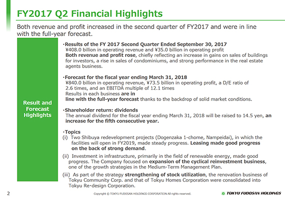 FY2017 Q2 Financial Highlights