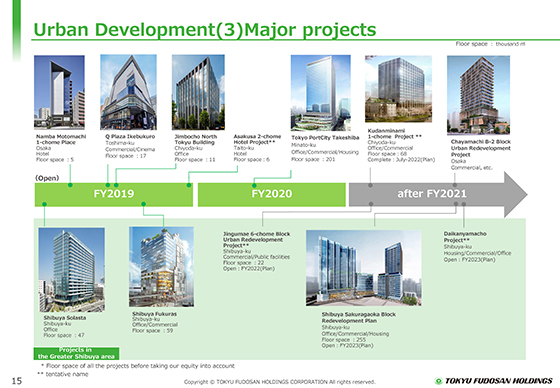 (3) Major projects