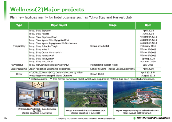 (2) Major projects