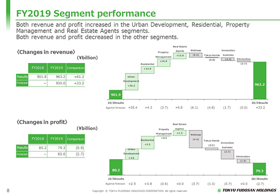 FY2019 Segment performance