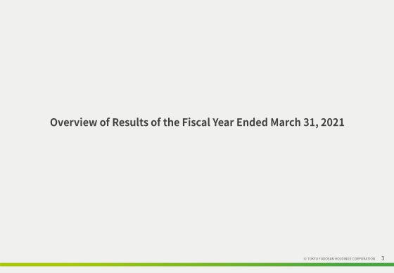 Overview of Results of the Fiscal Year Ended March 31, 2021