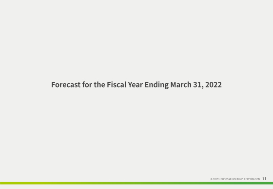 Forecast for the Fiscal Year Ending March 31, 2022