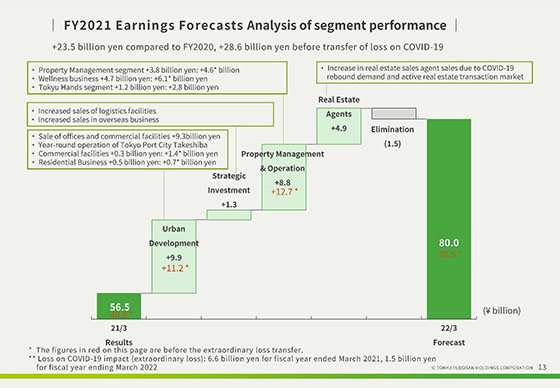 FY2021 Earnings Forecasts Analysis of segment performance