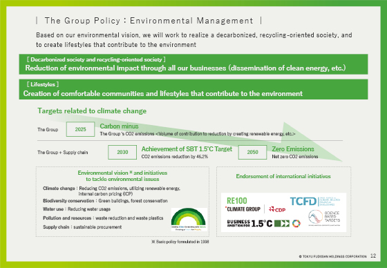 The Group Policy:Environmental Management