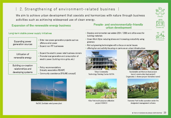 2. Strengthening of environment-related busines
