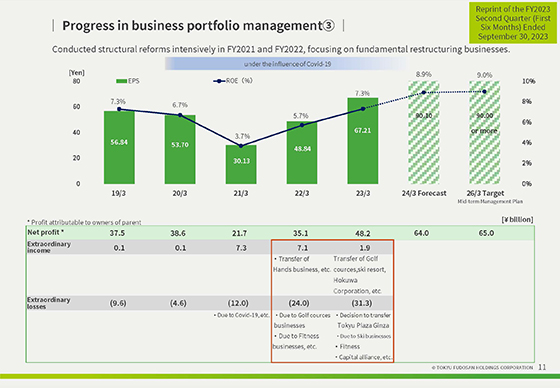Progress in business portfolio management③