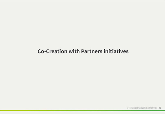 Co-Creation with Partners initiatives 