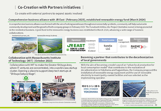Co-Creation with Partners initiatives 