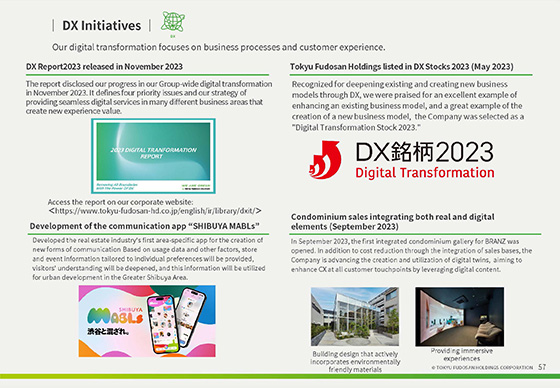 Sustainability and DX Initiatives
