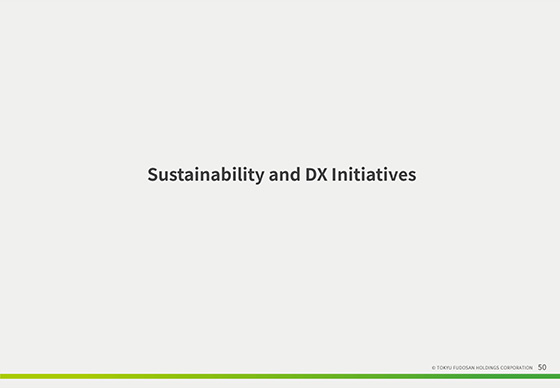 Sustainability and DX Initiatives