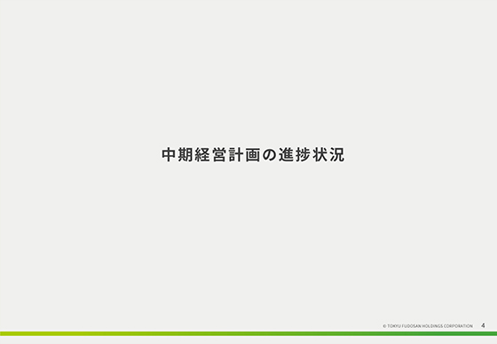 中期経営計画の進捗状況
