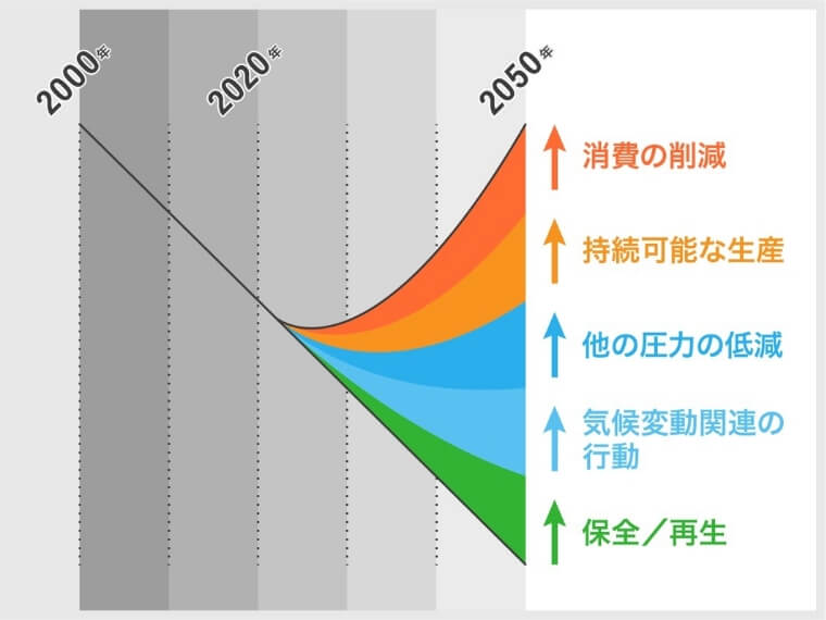 国や企業、個人の取り組みにより生物多様性の改善が期待される