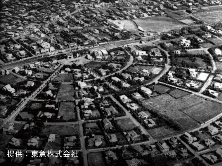 田園調布の空撮