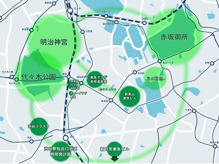広域渋谷圏の「エコロジカル・ネットワーク」
