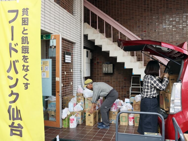 配送などの仕事は主にボランティアスタッフが担う