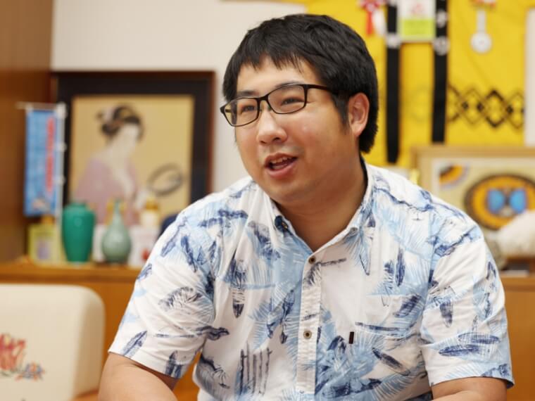 恩納村SDGs推進事務局の松原さん